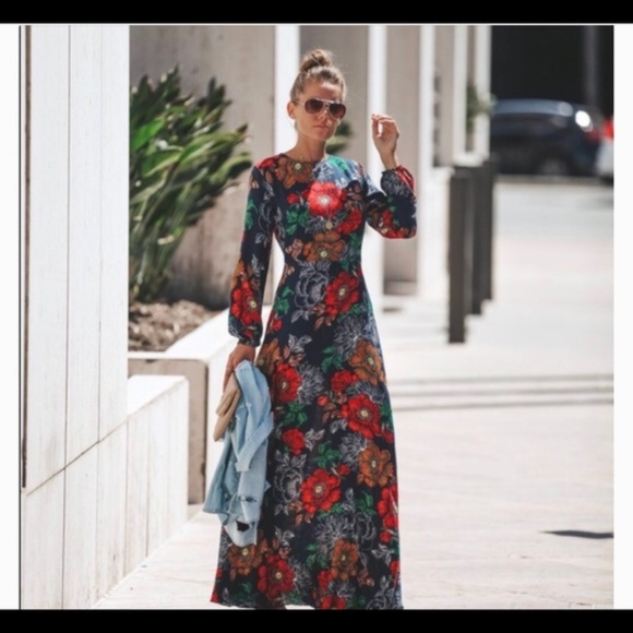 Vici Dresses & Skirts - Tea Rose Vici long sleeve Maxi NWT